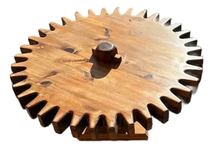1960s Wagon Wheel Accent Table