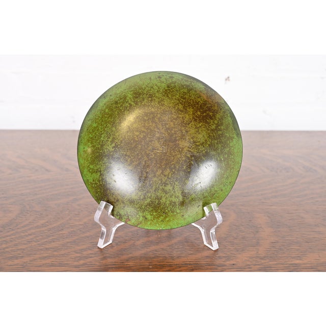 Heintz Arts & Crafts Sterling Silver on Bronze Dish or Catchall For Sale In South Bend - Image 6 of 10