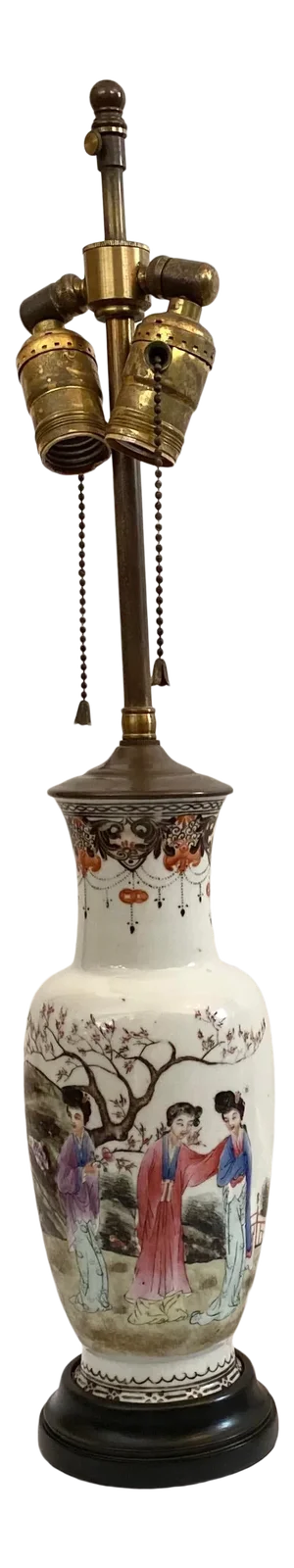 1920s Chinese Vase Lamp