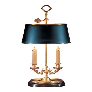 Wildwood Brass Candle Table Lamp For Sale