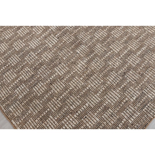 Textile White Wool Jute Hand Woven Rug - 3x5 Ft. For Sale - Image 7 of 11