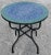 32" Blue & Green Rafraf Moroccan Mosaic Table For Sale In Orlando - Image 6 of 6