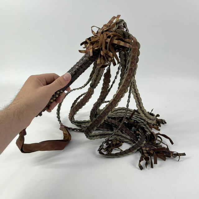 Early 20th Century Dinka Ceremonial Coin Whisk South Sudan For Sale In Denver - Image 6 of 6