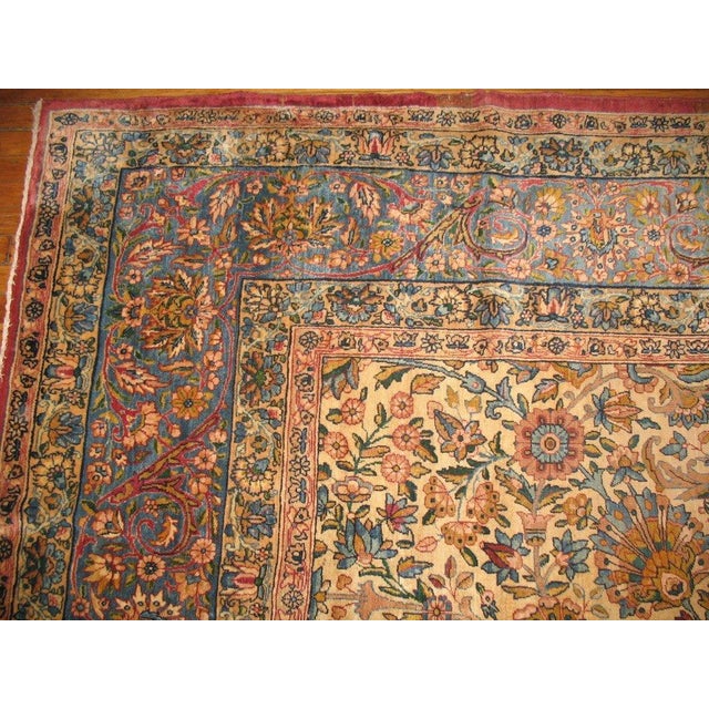 Zabihi Collection Persian Lavar Kerman Oversize Rug For Sale In New York - Image 6 of 6