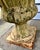Pair 19th Century White Painted Cast Iron Garden Urns With Ring Handles and Masks For Sale - Image 10 of 17