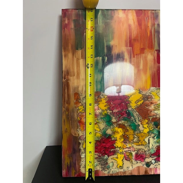 Sculpture Materials Robert Cornman Original Mixed-Media Abstract Painting, "What Direction" For Sale - Image 7 of 18