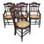 Antique Eastlake Victorian Style Walnut Cane Seat Side Dining Chairs Set of 4 For Sale