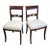 Pair of English Regency Mahogany Swan Back Side Chairs, Circa 1820 For Sale