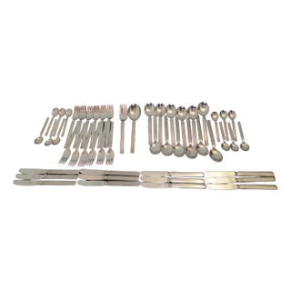 Cutlery Set for 12 by Gio Ponti for Fratelli Calderoni, Italy, 1960s, Set of 54 For Sale
