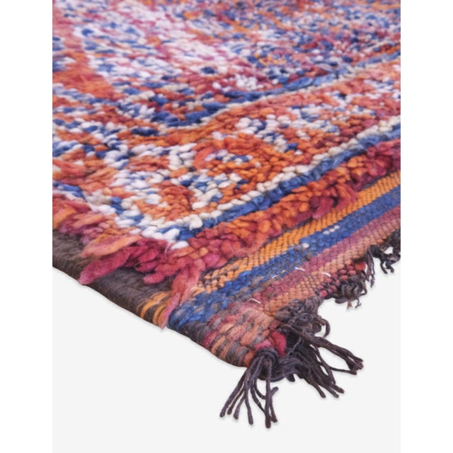 Purple 1980s Collectible Moroccan Wool Rug - 12.4 X 6.5 Ft For Sale - Image 8 of 8