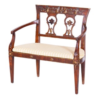 Empire Sofa in Walnut, 1810s For Sale