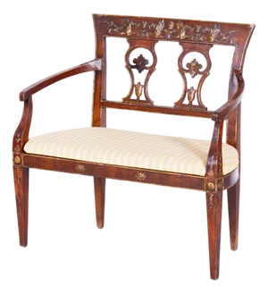 Empire Sofa in Walnut, 1810s