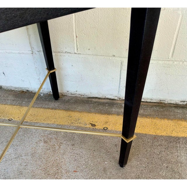 Currey & Company Currey & Co. Modern Black Verona End Table For Sale - Image 4 of 4