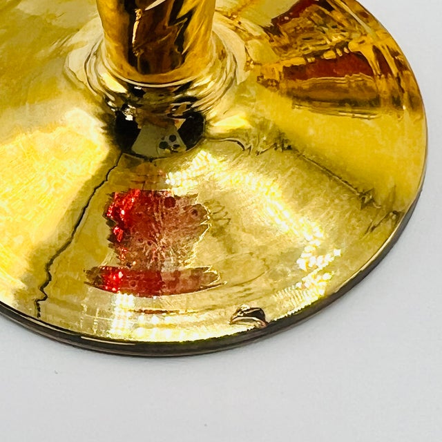 Ruby Red Murano Glass Tre Fuochi Decanter and Liqueur Service, 1950s, Set of 7 For Sale - Image 13 of 14