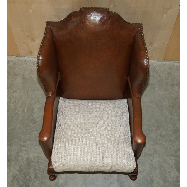 Set of Antique Wingback Armchairs, 1880 For Sale - Image 13 of 18