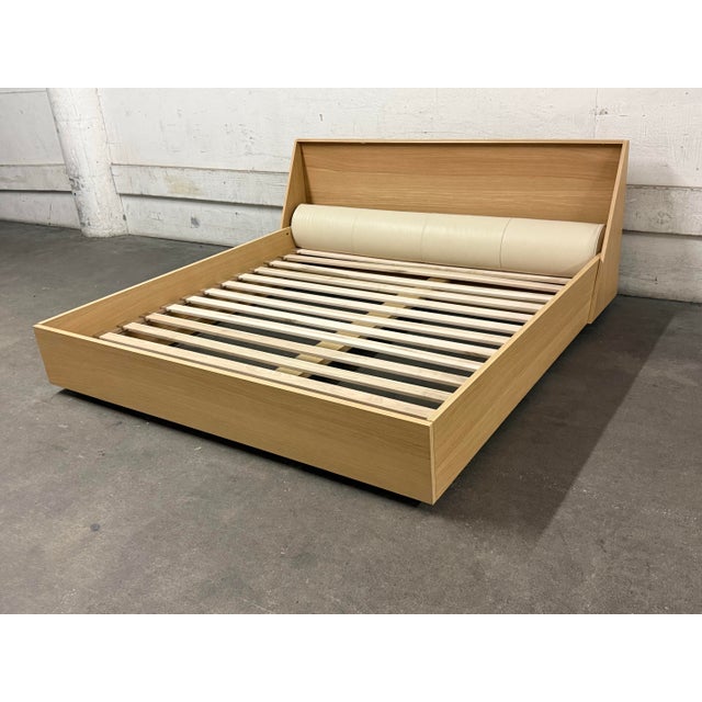 2020s Eastern King Size Bespoke Verne White Oak Bed Frame For Sale - Image 5 of 12