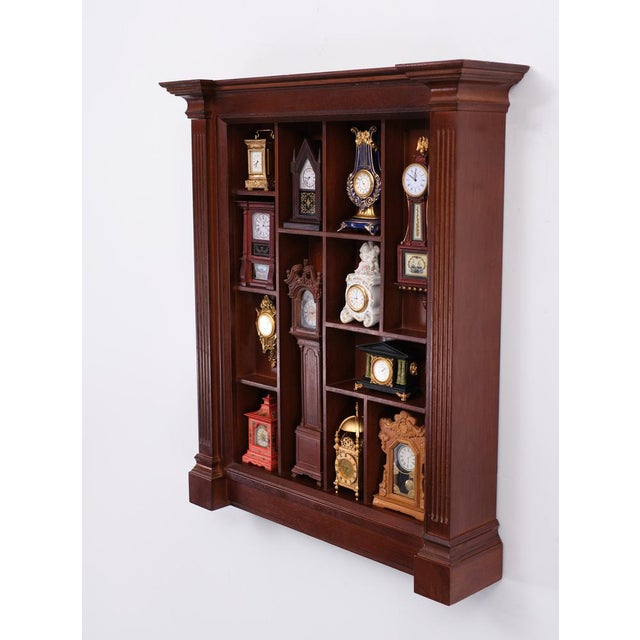 1980s Small Franklin Mint Clocks with Wall Unit, 1980s, Set of 13 For Sale - Image 5 of 16