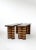 Wood Set of Striped Oak Twin Benches by Goons For Sale - Image 7 of 10