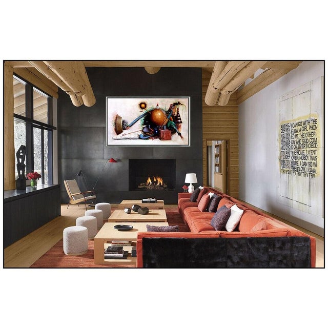 Message us to inquire about custom framing options! (Included for free with every purchase) The artwork here, "The Horn",...