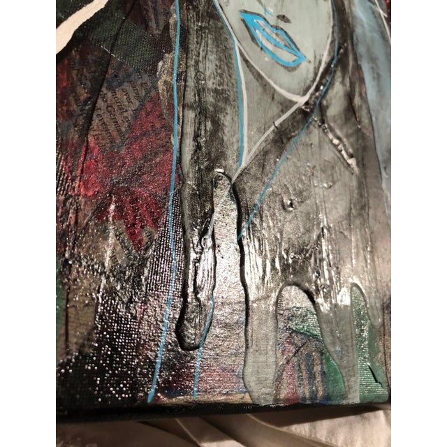 “Amira”, Contemporary Painting on Stretched Canvas by Auker For Sale - Image 4 of 11