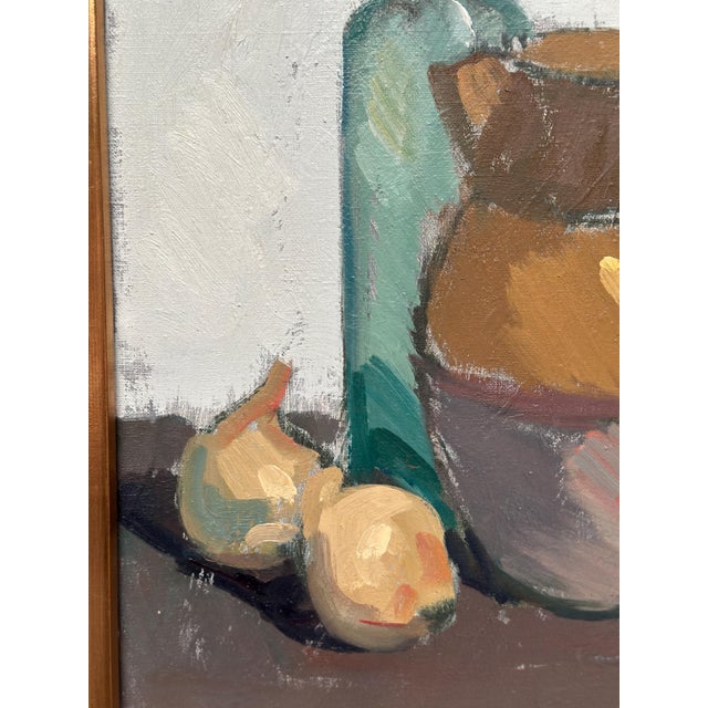 Bengt Hillgrund, Jug and Fruit, Oil on Canvas, Framed For Sale - Image 7 of 18