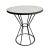 Outdoor White Mosaic Round Bistro Table For Sale - Image 4 of 5