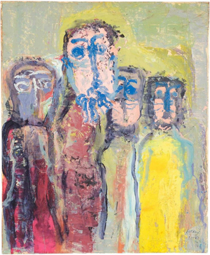 Imre Antonÿi, Figures, 2004, Oil Painting