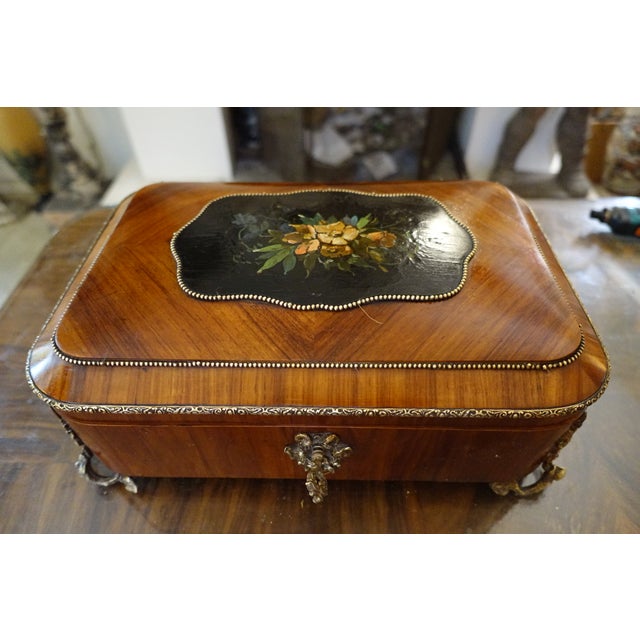 Large 19th Century Jewelry Box For Sale - Image 3 of 8