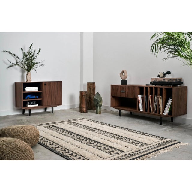 Scandinavian Design Walnut Cabinet For Sale - Image 4 of 8