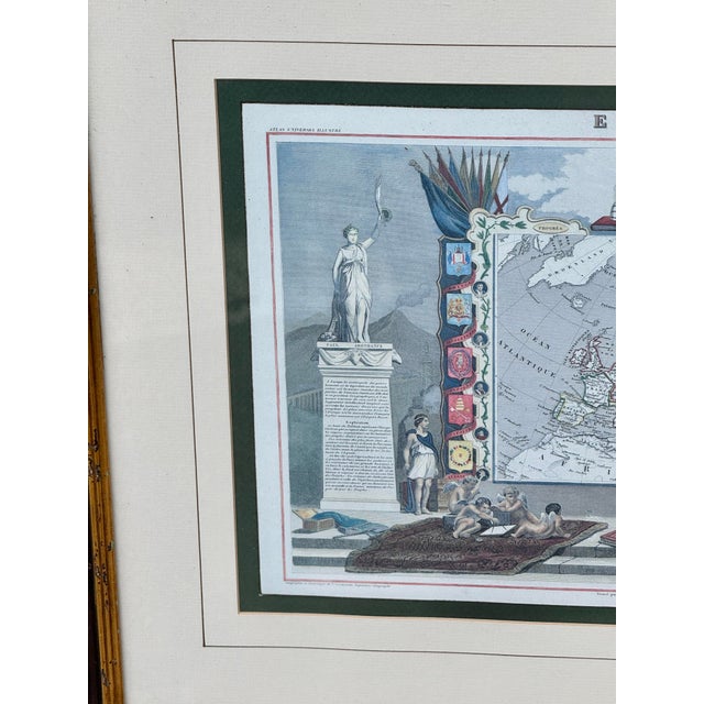 Wonderful vintage Soicher Marin framed print. Print is titled “Europe” and is intricately detailed. Framing is beautiful....