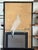 1920s Large Japanese Showa Period Falcon (Taka) Byōbu Screen Panel Nihonga Painting of Hawk on Perch, Framed Wall Art For Sale - Image 11 of 11