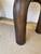 Modern Sculptural White Marble and Bronze Tubular Side Table For Sale In Atlanta - Image 6 of 6