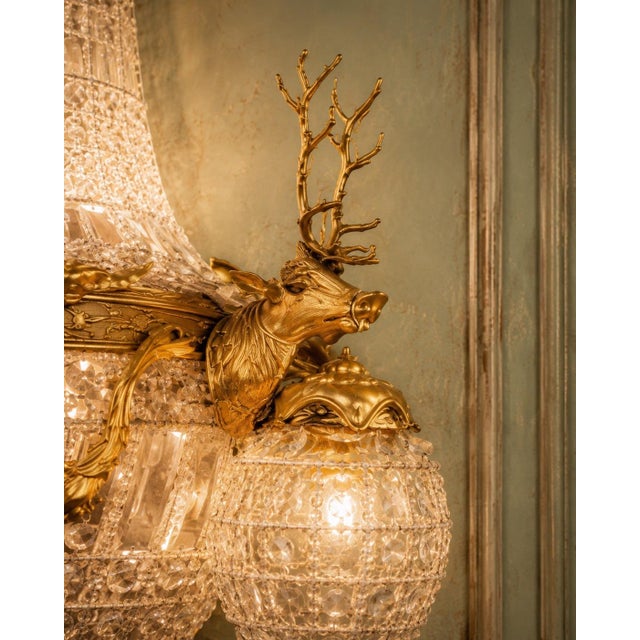 1980 French Artisan Louis XVI Gold Bronze Sconces Wall Lamps - Pair For Sale - Image 6 of 12