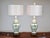 Hollywood Regency Vintage Chinese Porcelain Hand Painted Artichoke Table Lamps Ginger Jars, Pair For Sale - Image 3 of 11