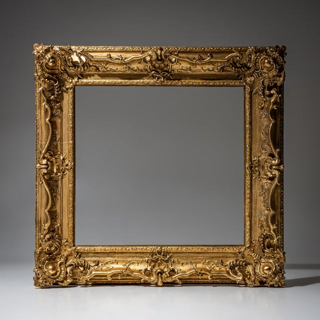 Louis XV Stucco Frame in Gilt, France, 1700s For Sale - Image 9 of 9