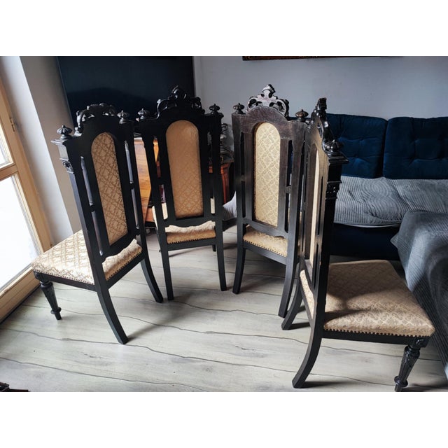 Antique Chairs, Set of 4 For Sale - Image 3 of 15