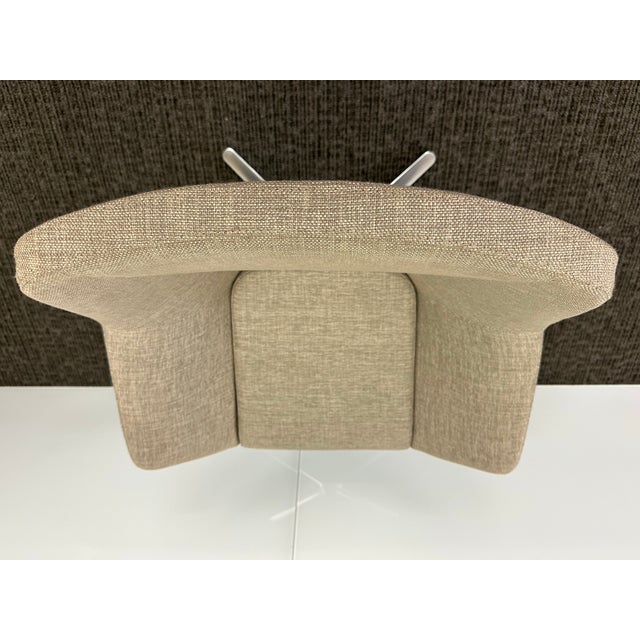 Beige Set of 3 Keilhauer Cahoots Relax Lounge Swivel Chair Linen #9021 For Sale - Image 8 of 8