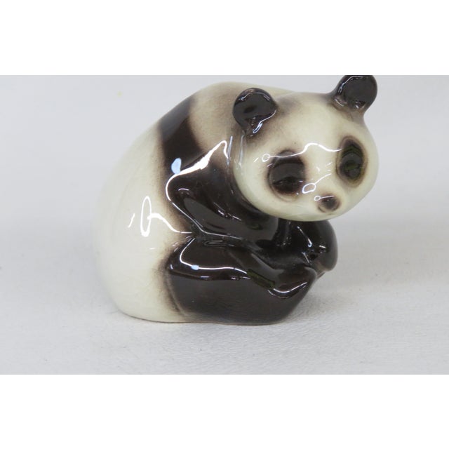 Goebel Porcelain Sitting Panda Bear 3600505 West Germany Figurine 4707b For Sale - Image 12 of 12
