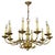 Metal Large Vintage Ormolu Brass Chandelier with Ten Lights and Arms, 1960 For Sale - Image 7 of 7