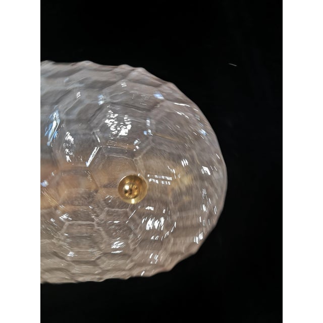Mid-Century Modern Murano Art Glass Sand Blasted Wall Light For Sale - Image 3 of 9