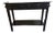 1990s Asian Inspired Black Lacquered Console Table With Lower Shelf For Sale