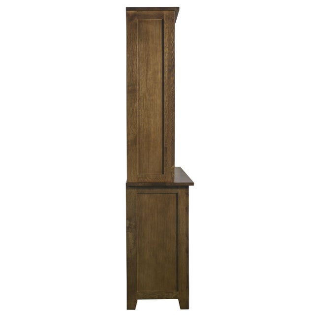Mission 4 Door & 4 Drawer China Cabinet - Walnut - 42"w For Sale - Image 4 of 7