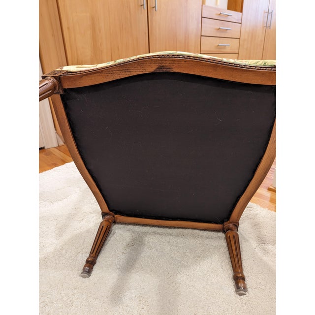 1990s Baker Furniture Louis XVI Style Slipper Chair For Sale - Image 9 of 11