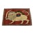 Yalameh Rug 3’4” X 5’2” Red Wool Vintage Traditional Hand-Knotted Carpet For Sale