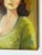 Olive 1970s Mid-Century Impressionist Woman Portrait Oil on Canvas Painting, Framed For Sale - Image 8 of 12