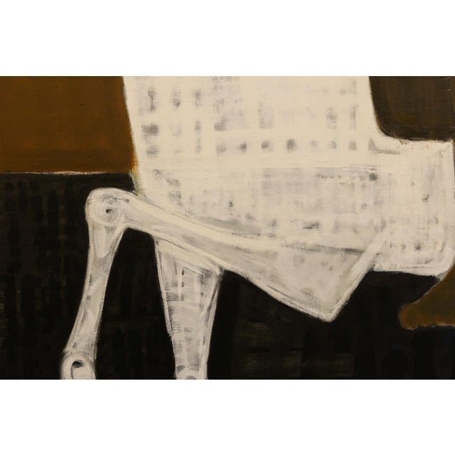 Textile Large Contemporary Horse Painting. Man on Horseback - Marcus Aurelius 200 X 180 Cm For Sale - Image 7 of 14