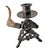 Late 19th Century 19th Century Brass & Natural Horn Ram’s Head Candlestick For Sale - Image 5 of 8