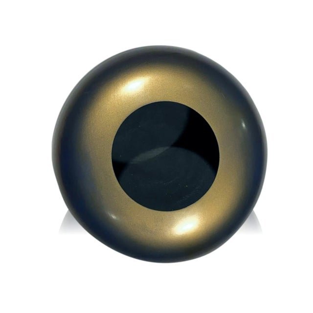 Contemporary Mark Westervelt 1990's Birdseye Maple, Rosewood, Holly, Decorative Bowl With Acrylic Bronze Finish For Sale - Image 3 of 6