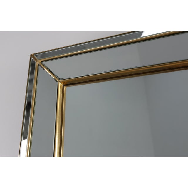 Metal 20th Century Hollywood Regency Deknudt Mirror in Gilt Frame, Belgium, 1980s For Sale - Image 7 of 11