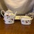 Late 20th Century Richard Ginori Italy Floral Porcelain Tea Service Set With Tray, Sugar, Creamer & Saucers - Set of 6 For Sale - Image 11 of 12